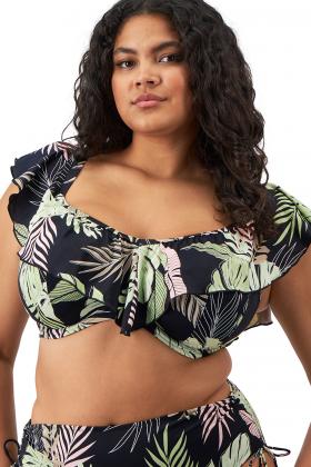 Elomi Swim - Tropical Retreat Bandeau Bikini Top I-L cup