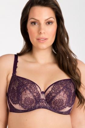 Gorsenia Women's Lace Non-Padded Underwired Full Cup Plus Size Bra Diya K783