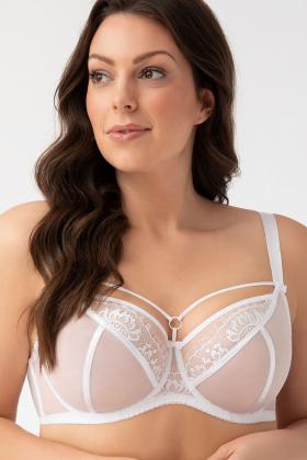 Gorsenia Women's Lace Non-Padded Underwired Full Cup Plus Size Bra Diya K783