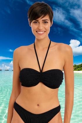 Freya Swim Bondi AS3963 Black Underwire Padded Bandeau Bikini Top
