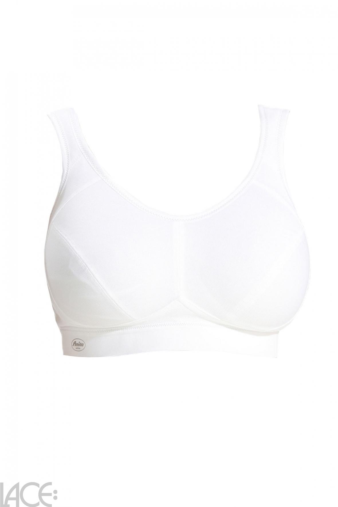 adviicd High Support Sports Bras for Women Womens Seamed Soft Cup Wirefree  Cotton Bra White 85D 