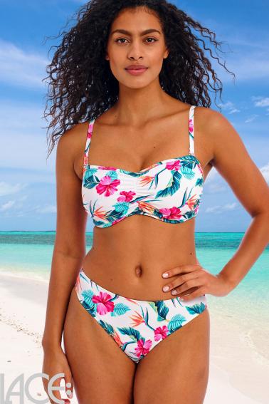 Freya Swim - Palm Paradise Bikini Bandeau bra with detachable straps E-I cup