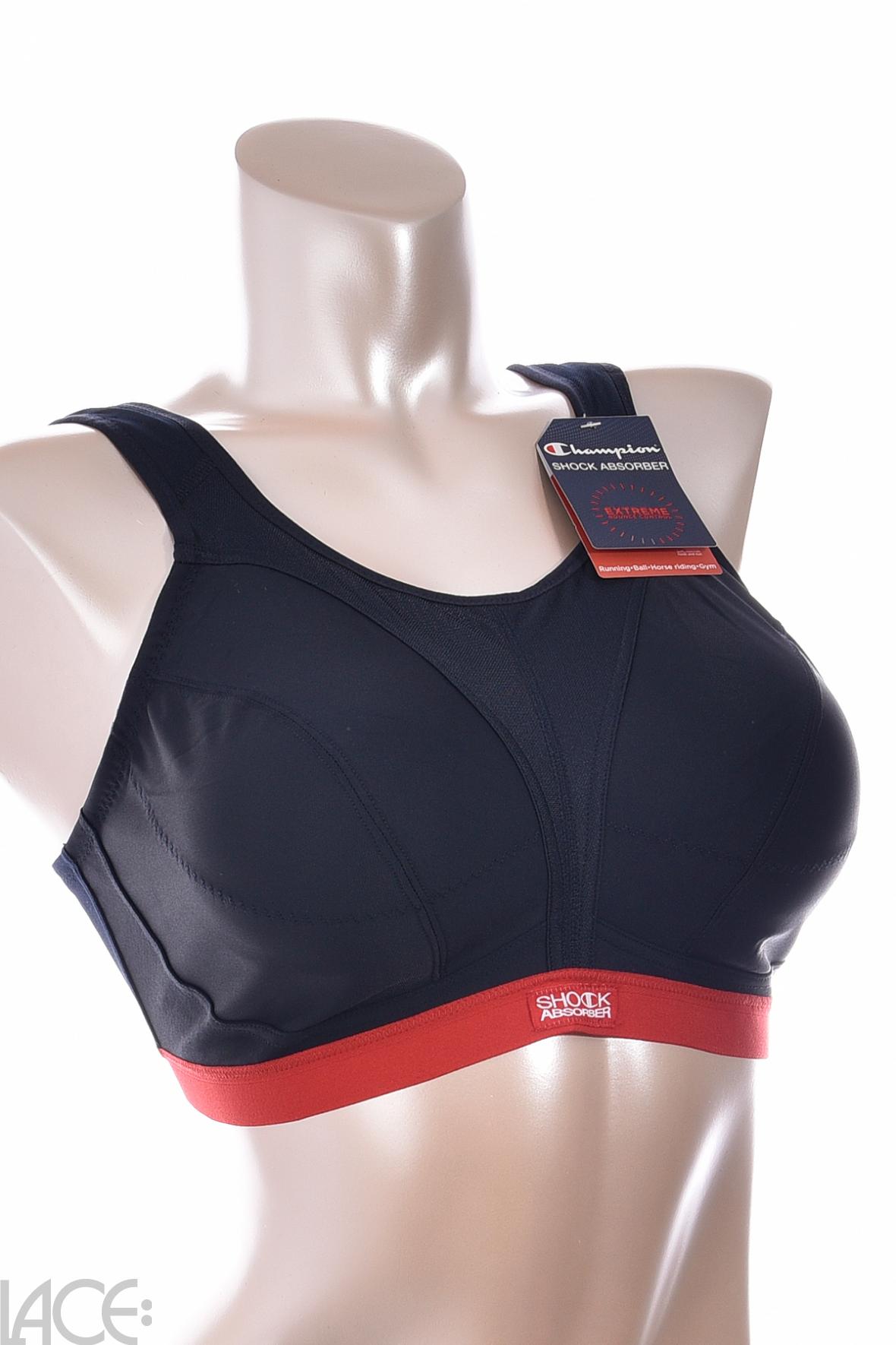 Shock Absorber Active D+ Classic Non-wired Sports bra G-K cup NAVY – Lace- Lingerie.com