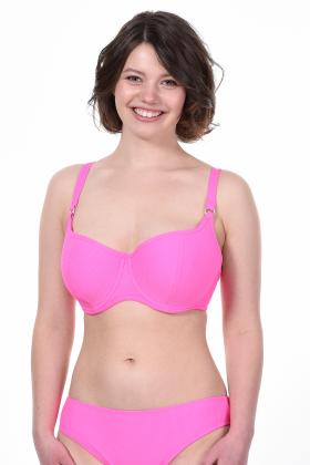 Padded balconette bra with underwire and classic briefs from ROSME  Collection ''KAMILA'' 