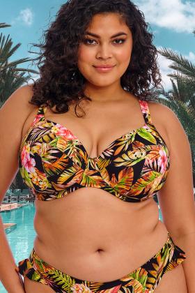 Elomi - Tiger Valley Plunge Bikini Top G-N cup