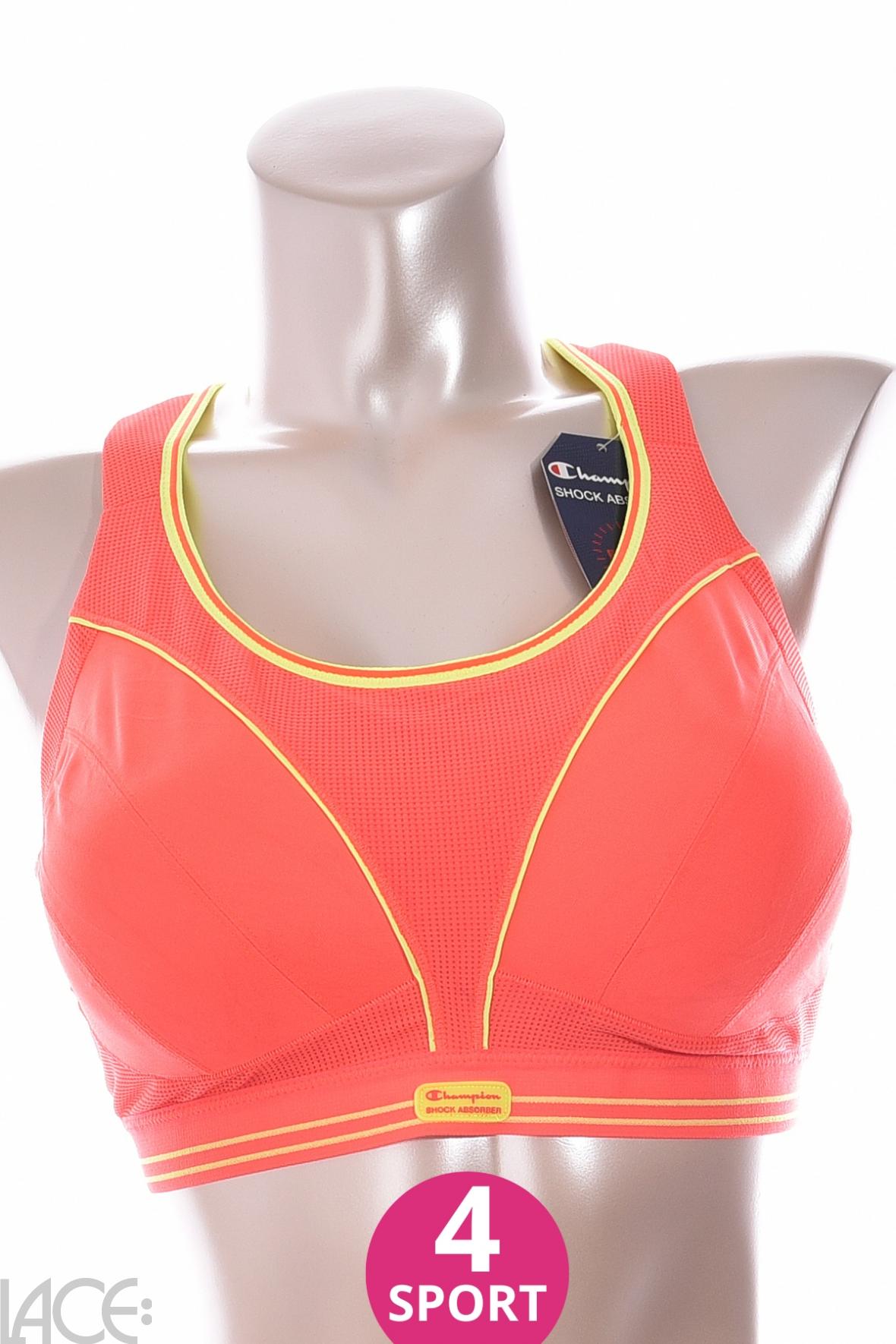 Shock Absorber Ultimate Run Non-wired Sports bra F-I cup NEON