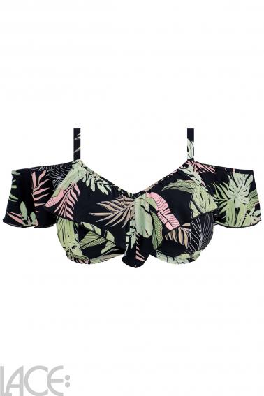 Elomi Swim - Tropical Retreat Bandeau Bikini Top I-L cup