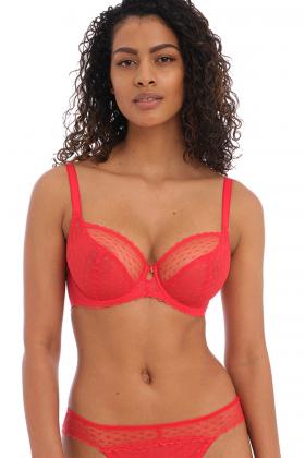 Freya Signature Bra Push Up Padded Plunge Lace Sexy Womens Lingerie D-G Cups