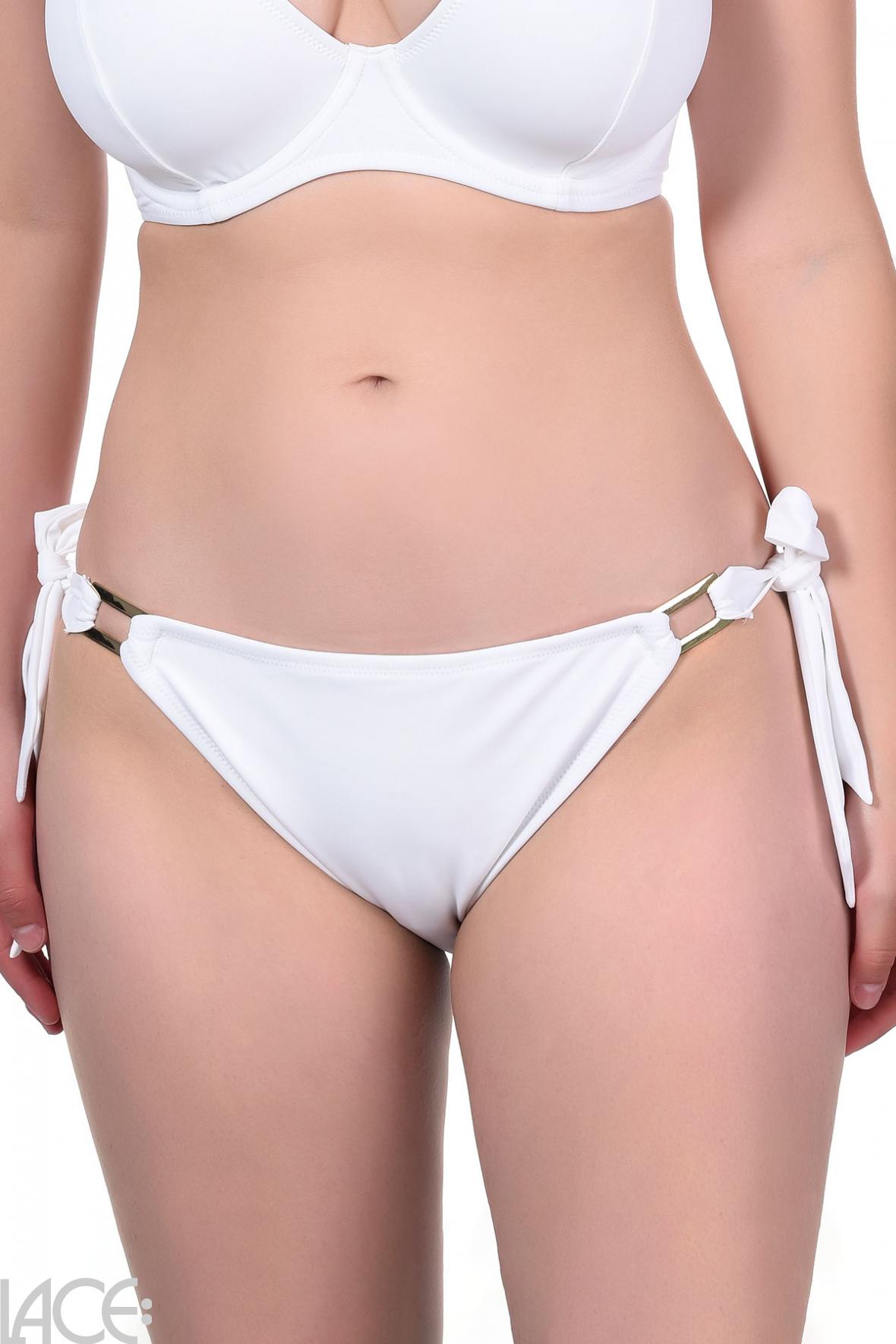 Miss Mandalay Bikini Tie-side brief - Miss Mandalay Swim 01 WHITE –